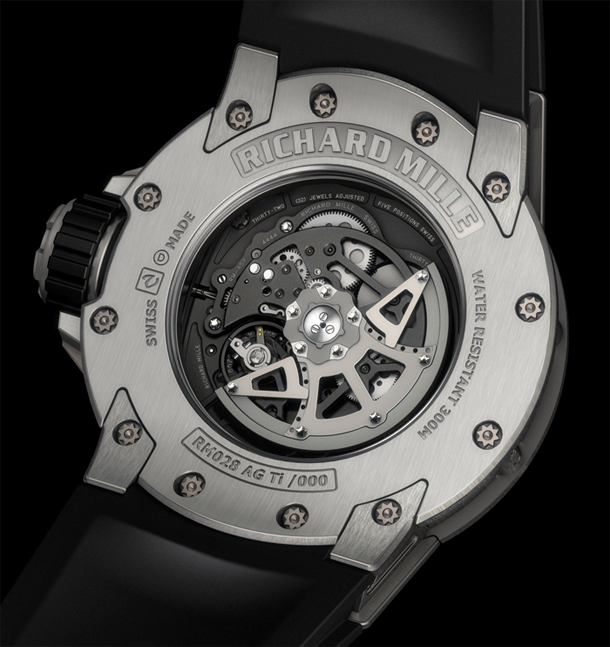 Richard Mille Diver's Watch RM028 back